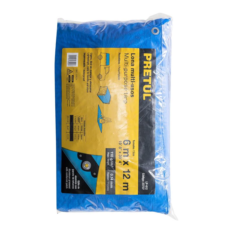 Lona 6 X 12 M Azul Pretul image number null