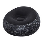 Sill&oacute;n inflable Puff Bestway negro aterciopelado superc&oacute;modo