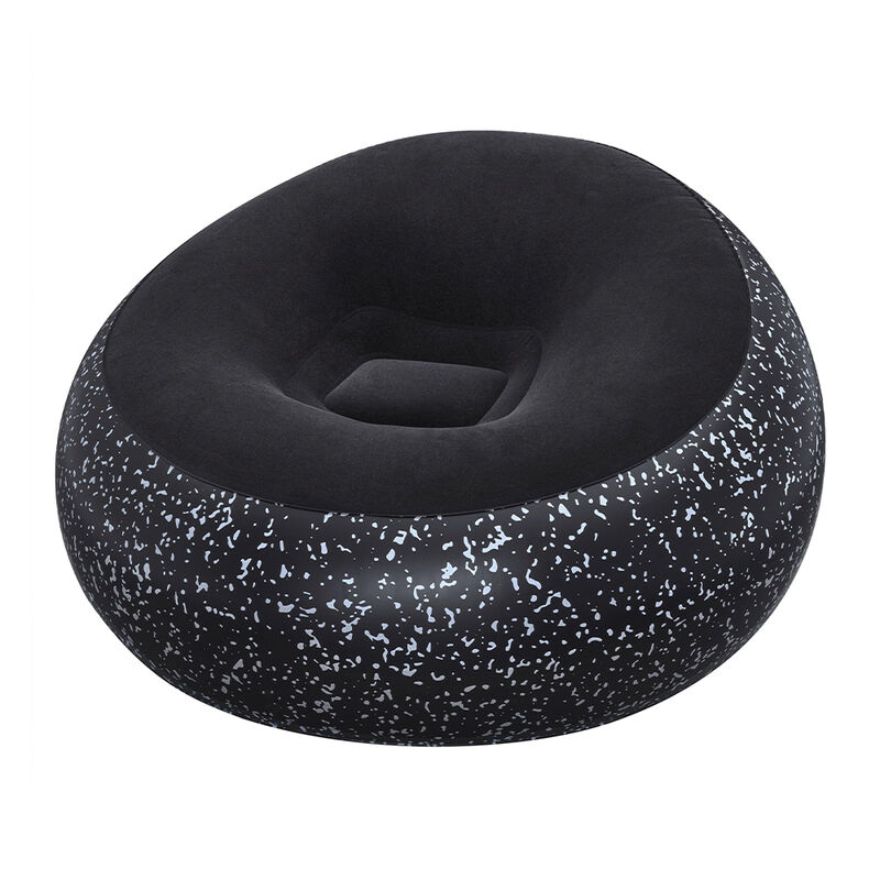 Sill&oacute;n inflable Puff Bestway negro aterciopelad... image number null