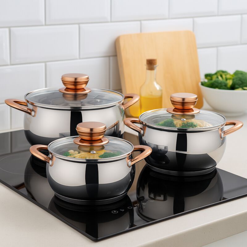 Juego De Bater&iacute;a De Cocina De Acero Inoxidable ... image number null