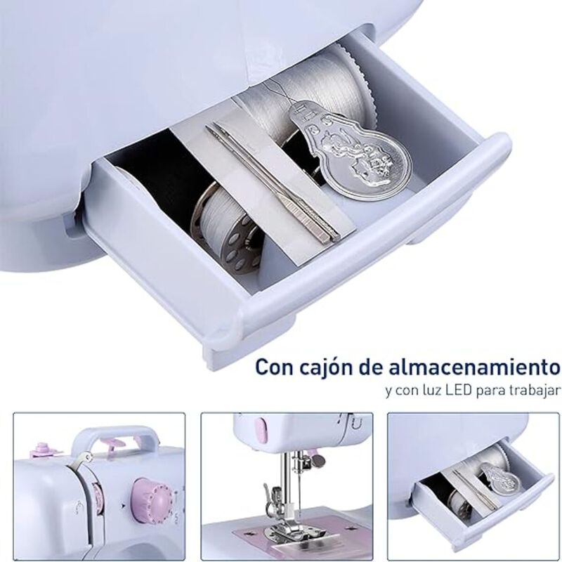 M&aacute;quina de Coser El&eacute;ctrica Mini Bluelander image number null