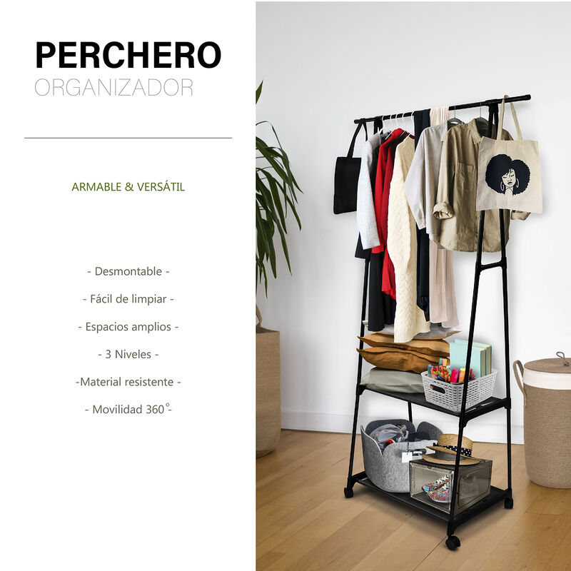 Rack para Ropa, Perchero Organizador de Ropa image number null