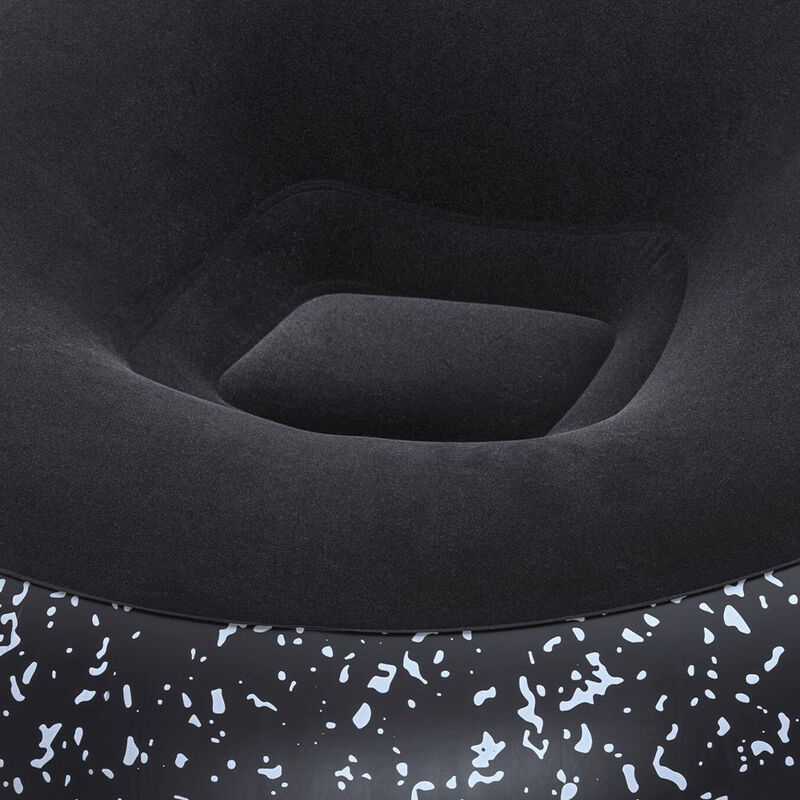 Sill&oacute;n inflable Puff Bestway negro aterciopelad... image number null