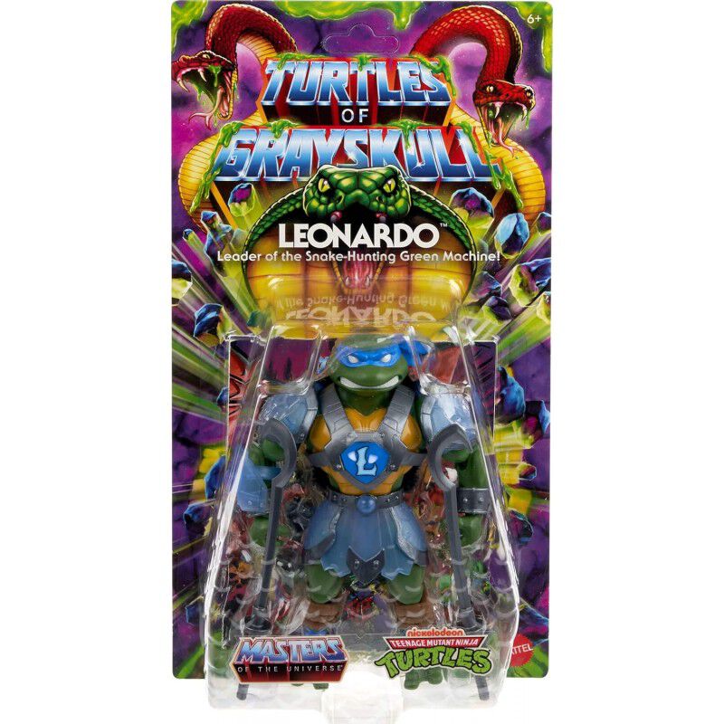 Figura Leonardo Turtles of Grayskull TMNT X MOT... image number null