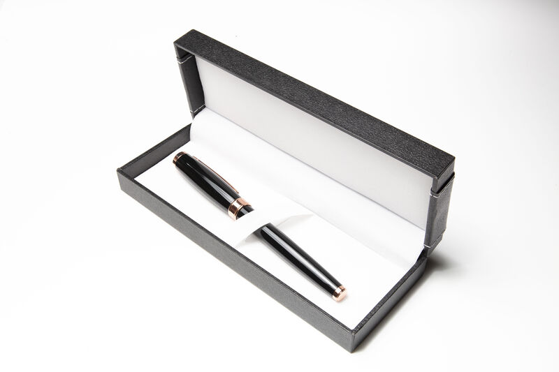 Pluma Bizzarro Negro Con Rose Gold-tinta Azul G... image number null