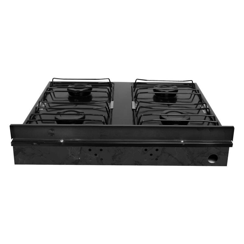 Parrilla A Gas 4 Quemadores Caper Negro Jaspe image number null