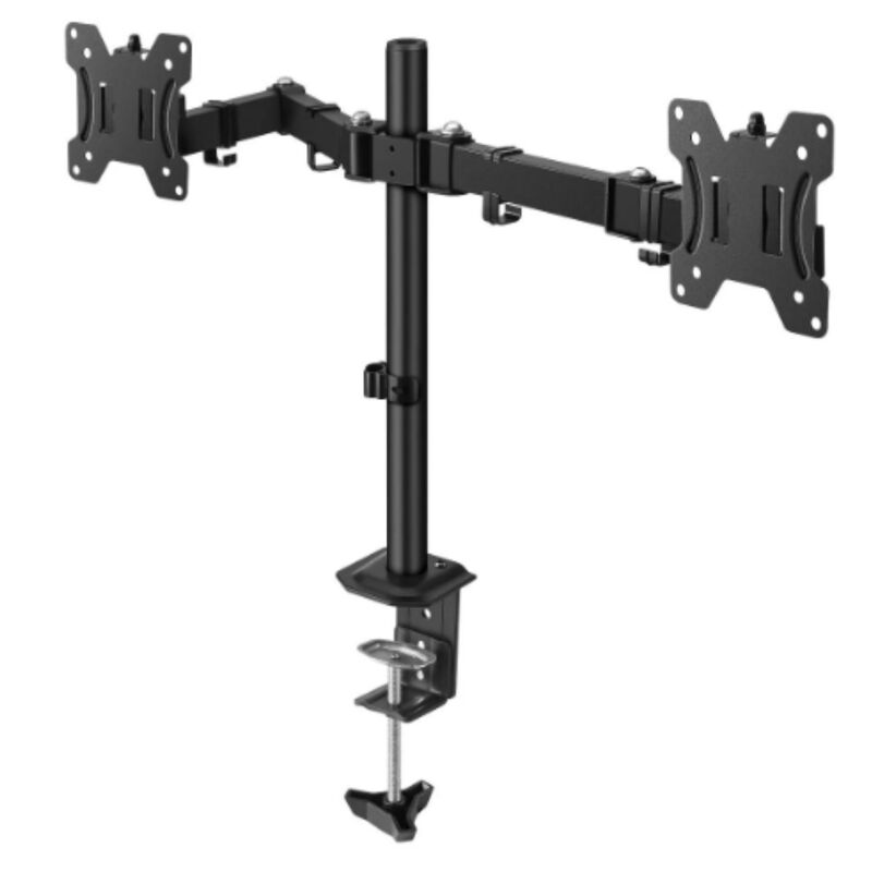 Soporte doble de escritorio para monitores de h... image number null