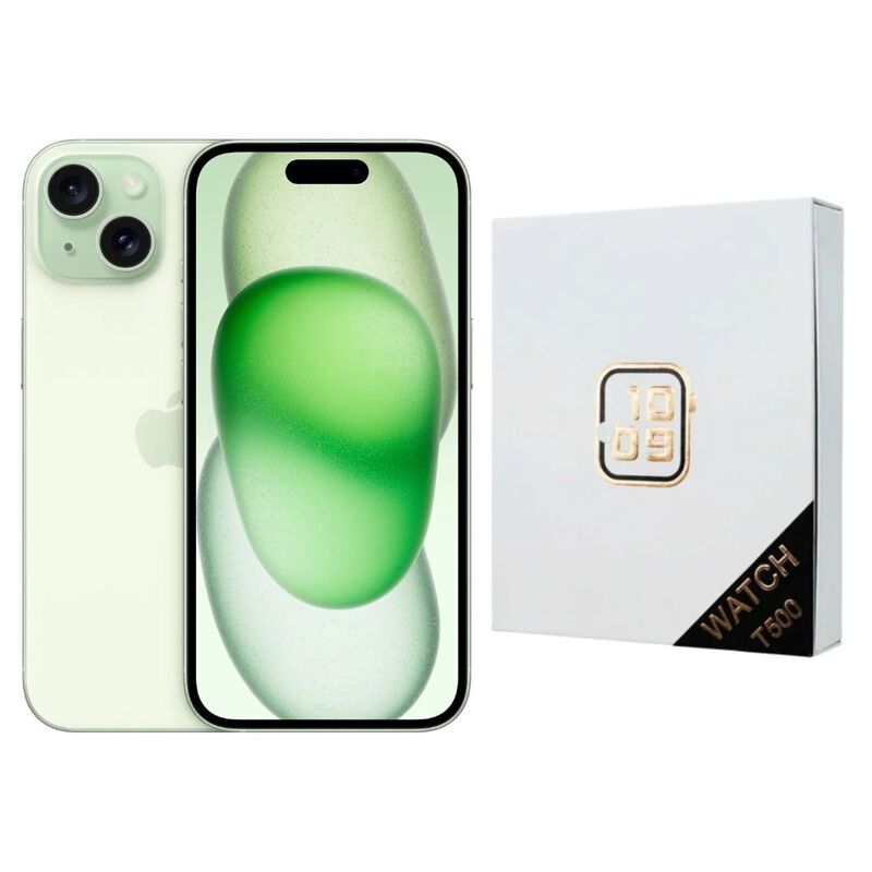 iPhone 15 128GB Verde E-SIM Reacondicionado + R... image number null