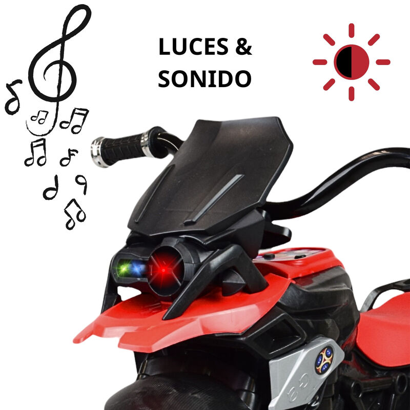 Triciclo para Ni&ntilde;os Dise&ntilde;o de Moto Luz y Sonido... image number null