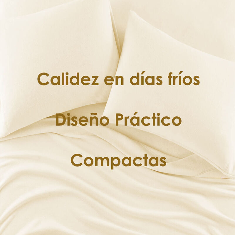 Juego de S&aacute;banas Polar Individual Hueso T&eacute;rmica... image number null