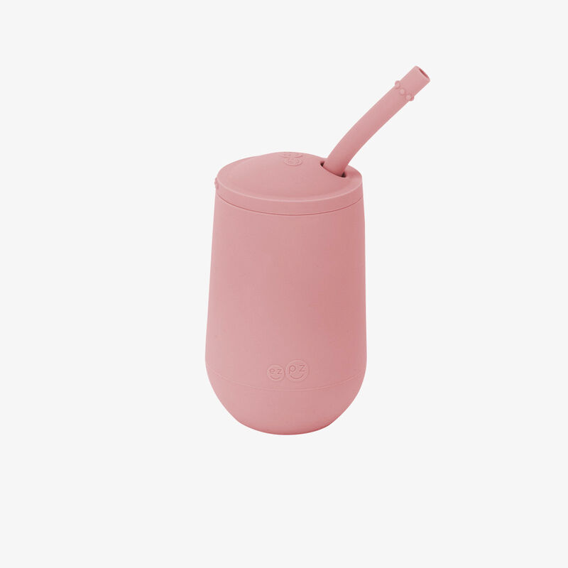 Ezpz Vaso Con Popote Happy Rosa Nordico image number null