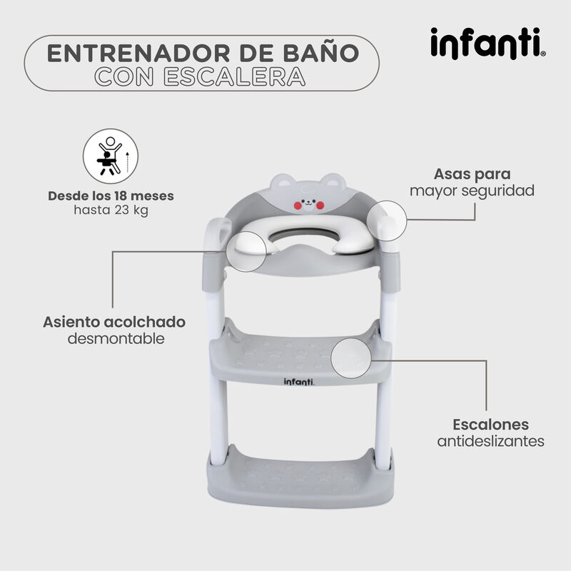 Entrenador De Ba&ntilde;o Con Escalera Ligera, Pr&aacute;ctic... image number null