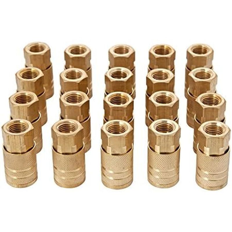 Acoplador R&aacute;pido Lat&oacute;n 1/4" Alta Resistencia Us... image number null