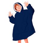 Sudadera Cobija Unitalla Infantil Unisex Acoged... Sudadera Cobija Unitalla Infantil Unisex Acogedora Ligera Multifuncional Azul Marino Bluelander