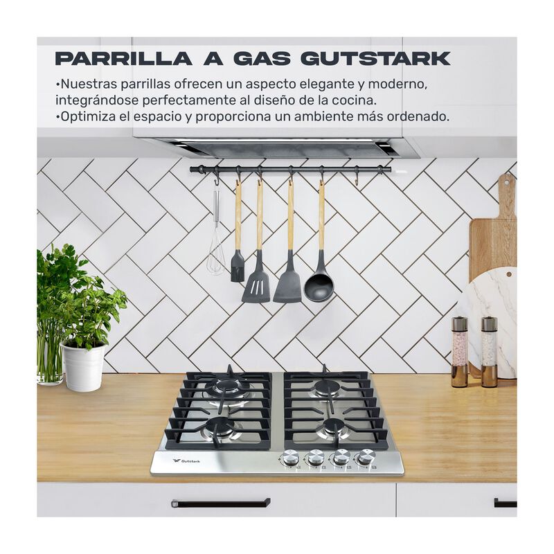 Parrilla 4 Quemadores Acero Inox Premiun Gas Lp... image number null