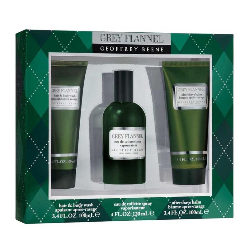 Set de Hombre Geoffrey Beene Franela Gris de 3 ... image number null