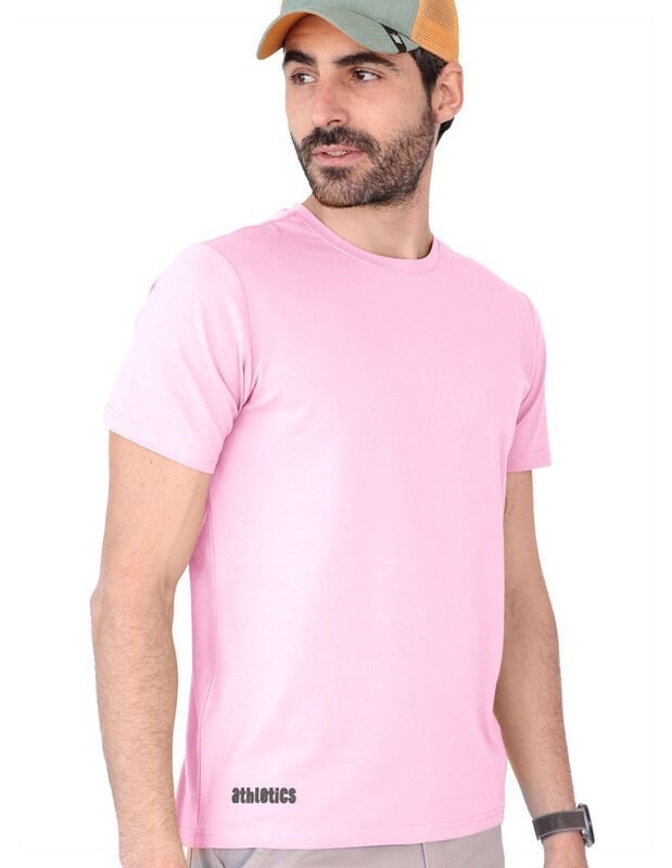 Playera Basica Lisa Caballero Premium Rosa Roos... image number null