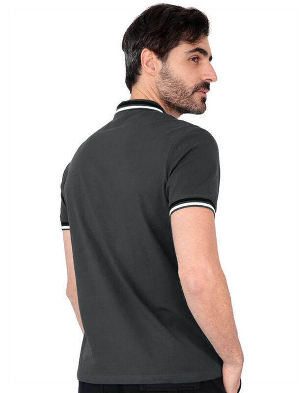 Playera Caballero Polo Cuello Abotonado Verde M... image number null