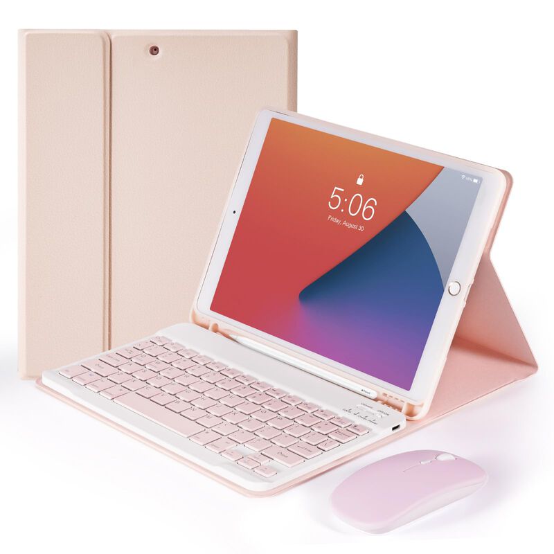 Funda De Teclado Nyee Para Ipad 9, 8, 7 &ordf; Gener... image number null