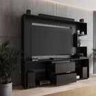 Centro de Entretenimiento Baptistine con espacios para consola, repisas ventiladas y organizaci&oacute;n de cables