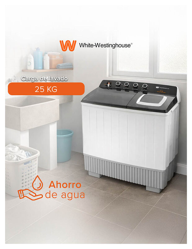 Lavadora Doble Tina  25 Kg  White Westinghouse ... image number null
