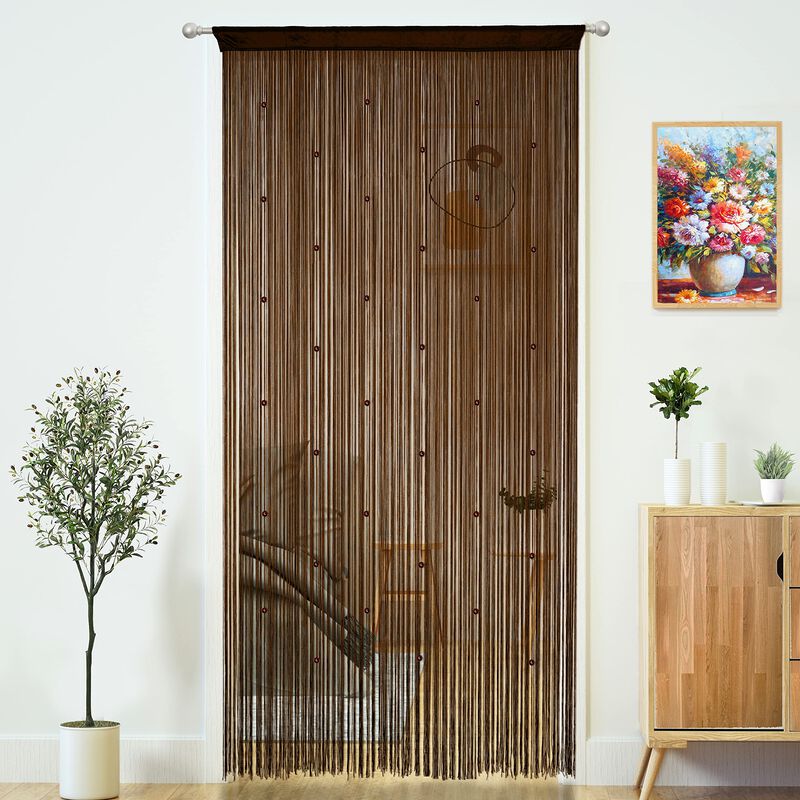 Cortina Con Cuentas Yaoyue Para Puertas, Borlas... image number null