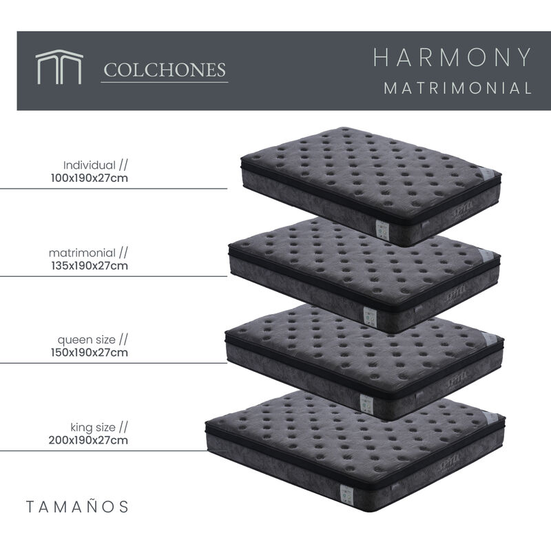 Colch&oacute;n Matrimonial Japandi Harmony Memory Foam... image number null
