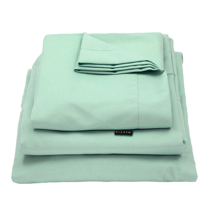 Juego de S&aacute;banas Queen Size Softy Menta image number null