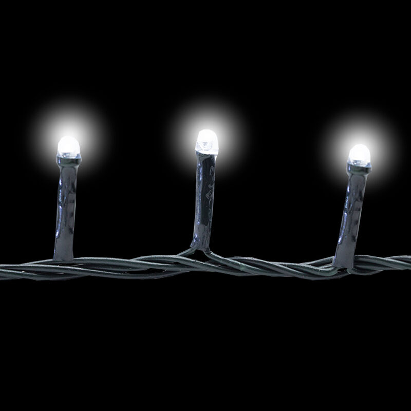 Serie Navide&ntilde;a 2000 Led Luz Blanca 90mts Cable ... image number null