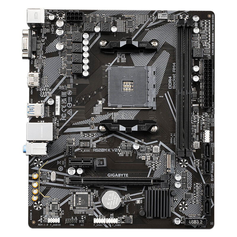 T. Madre GIGABYTE A520M K V2, AM4, Micro-ATX image number null