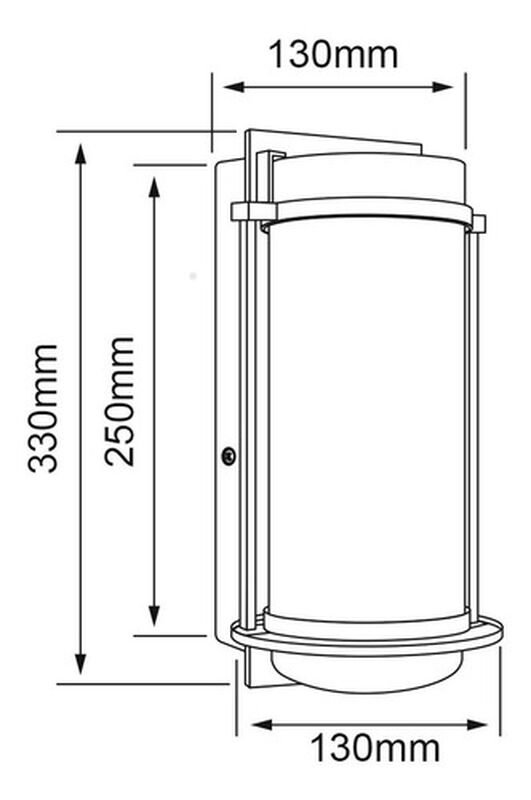 Lampara Muro Led Exterior Negro 16w Luz Suave C... image number null