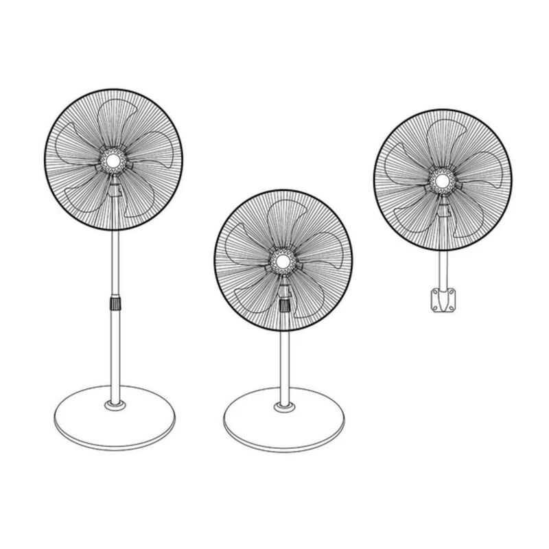 Ventilador Dace VD318125MANN 3 en 1, 18&rdquo; Rejill... image number null