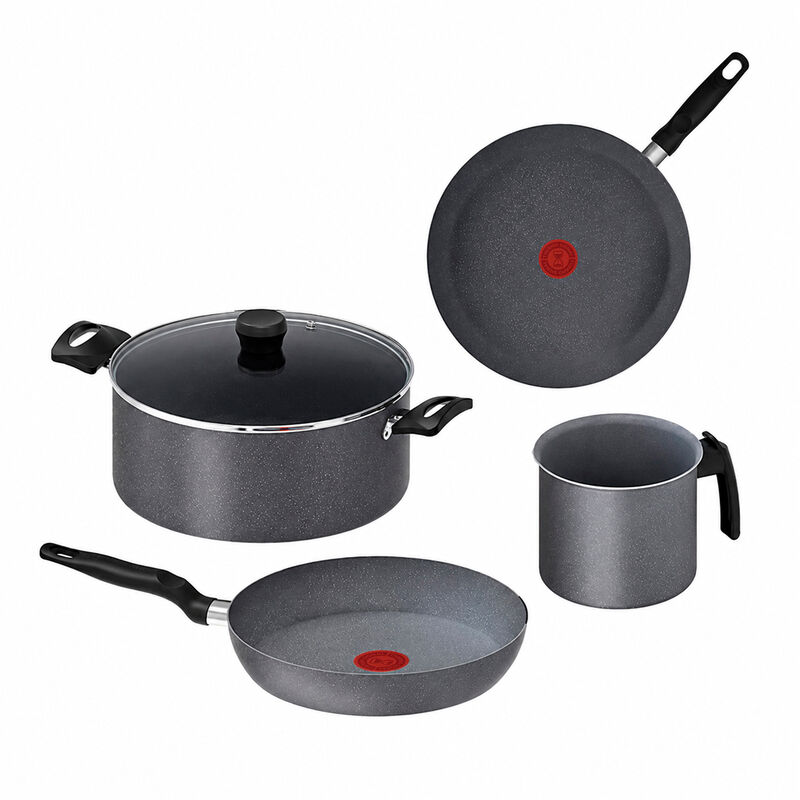 Bater&iacute;a T-fal 5 Piezas Elemental Stone Gris image number null