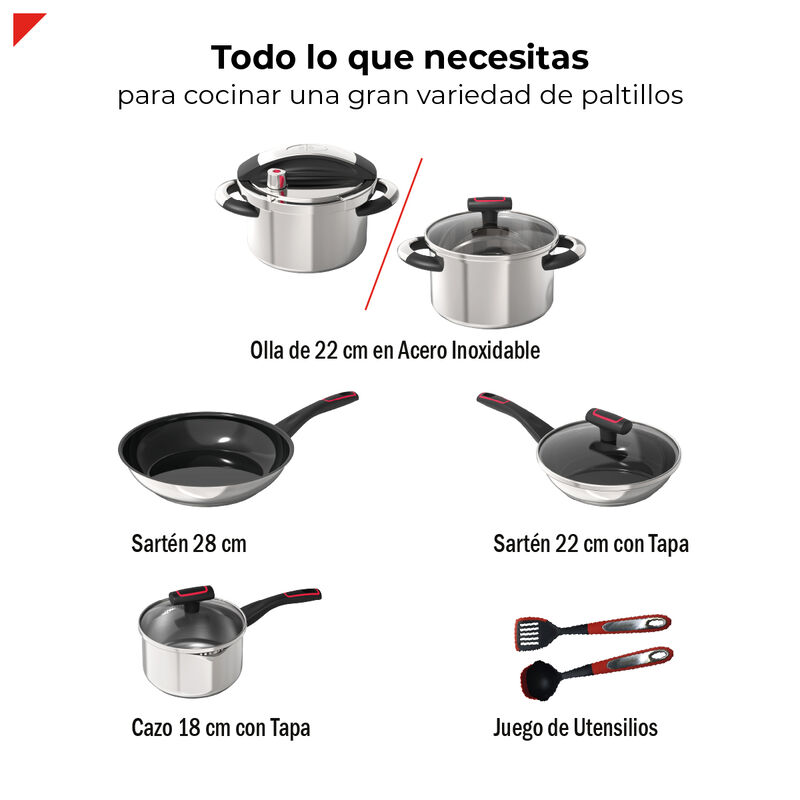 BOGNER Set de Cocina en Acero Inoxidable 304: O... image number null