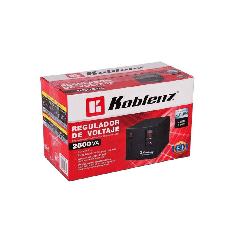 Regulador Koblenz ER-2550 2500VA/2000W, 6 Conta... image number null
