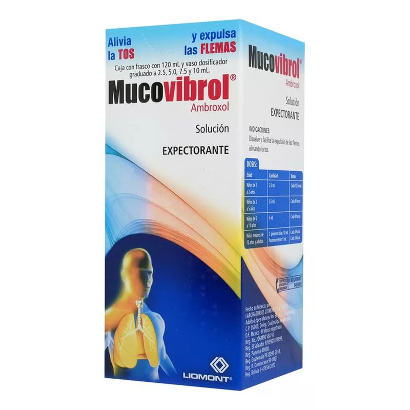 Mucovibrol Soluci&oacute;n 0,3 G, 1 Frasco 120 Ml image number null