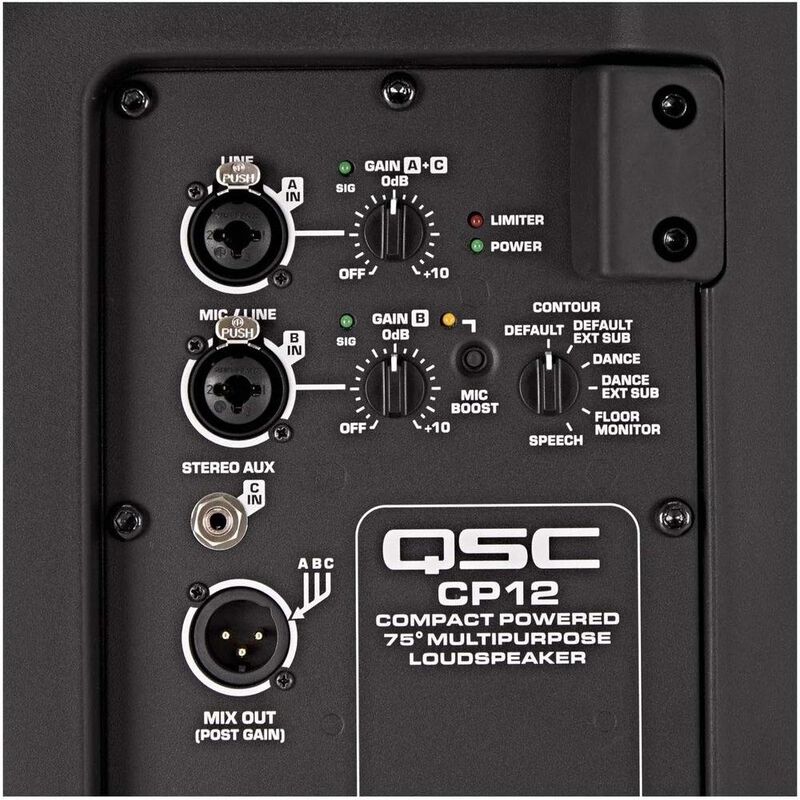 Qsc Cp12 Bocina Activa 12 2 vias 1000w Color ne... image number null