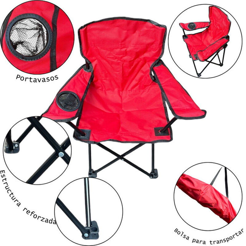 Silla Plegable Infantil Para Jardín, Campamento... image number null