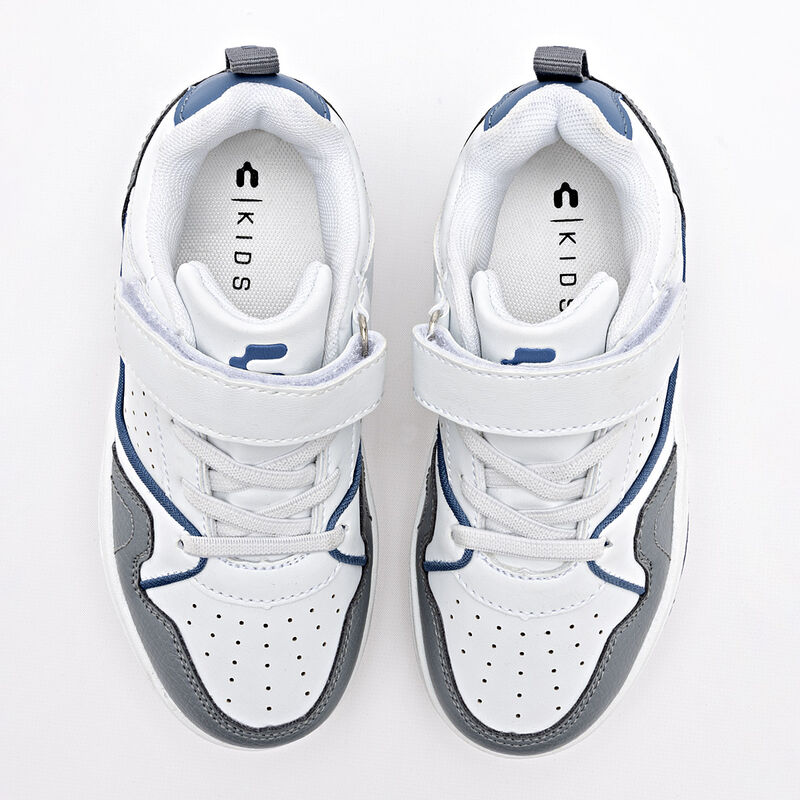 Charly Tenis urbano para ni&ntilde;o blanco gris azul,... image number null