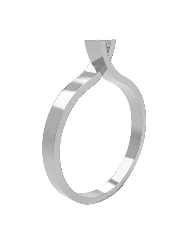 Anillo de Compromiso en Oro de 10K con Circonia... image number null