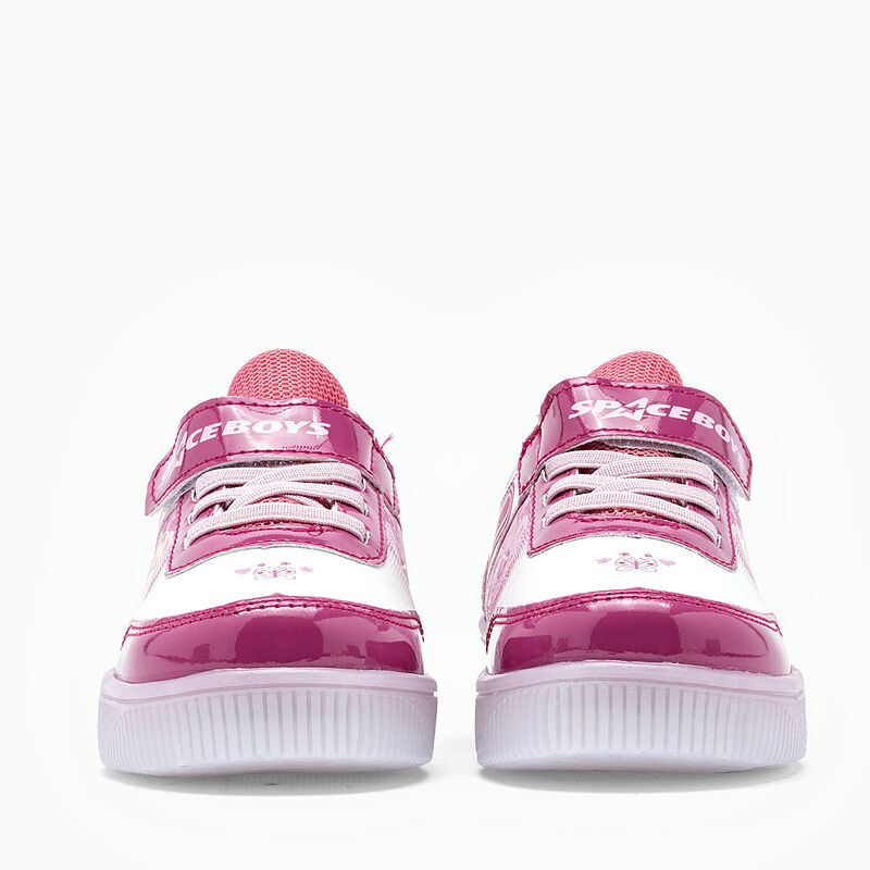 Space Boys tenis con luces para BEB&Eacute; fucsia bla... image number null