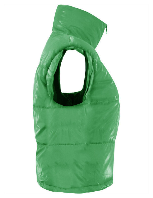 Chaleco Corto Brilloso Mujer Verde Roosevelt A2... image number null