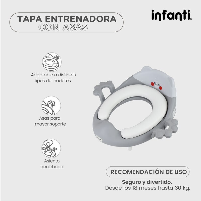 Tapa Entrenadora Para Ba&ntilde;o Adaptable Ligera Y P... image number null