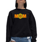 Sudadera De Cuello Redondo Word Art Para Mujer - Mam&aacute; Girasol - Negro