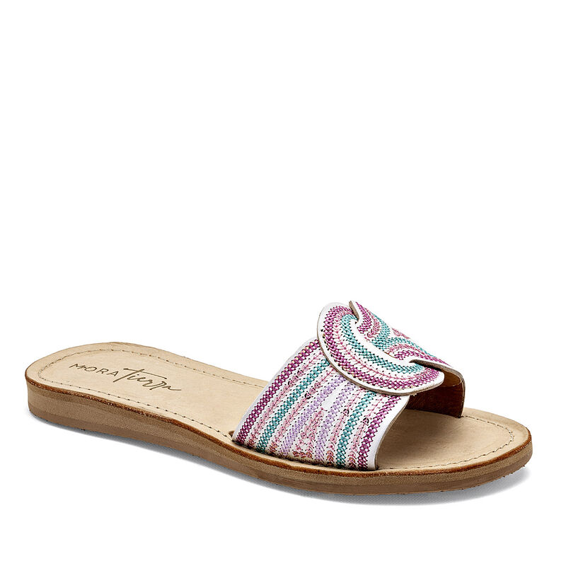 Mora Tierra Sandalia para mujer blanco multicol... image number null