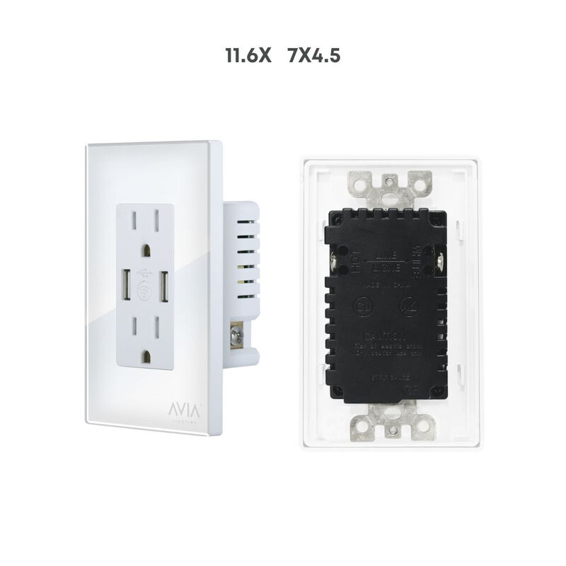 Pack 2 piezas Placa Duplex + 2 Puertos Usb Smar... image number null
