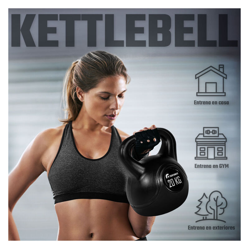 Pesa Rusa Kettlebell 20kg 44lb Cross Fitness Gi... image number null