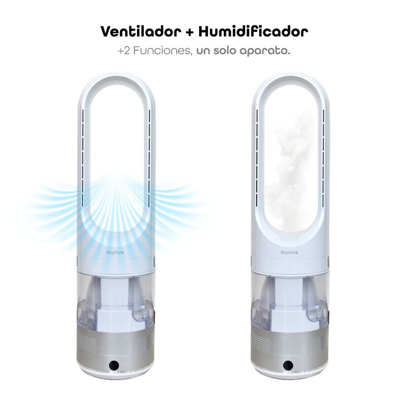 Zephira LumiAir Ventilador con Humidificador | ... image number null