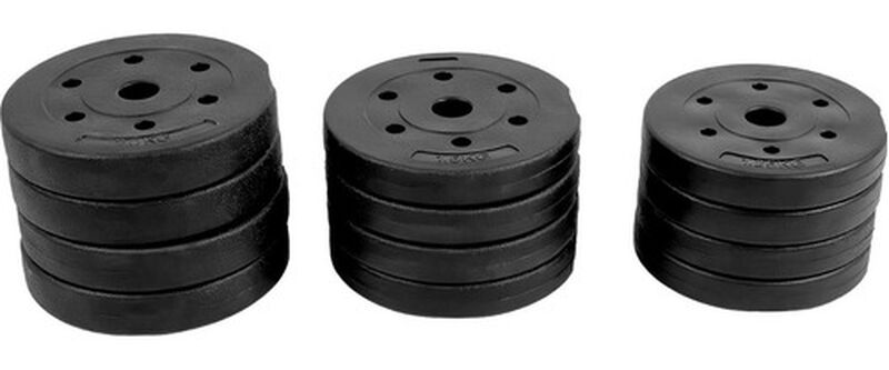 Mancuernas Ajustables 20kg 12 Pesas Barra Recta... image number null