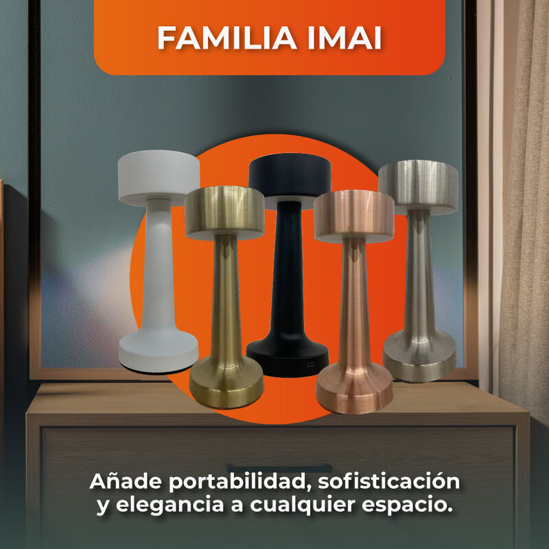 Lámpara de Mesa LED 3 W Portátil, Recargable, L... image number null